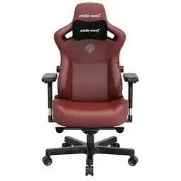 Anda Seat Kaiser 3 L Gamingowy do 150kg Skóra ECO Bordowy Fotel gamingowy