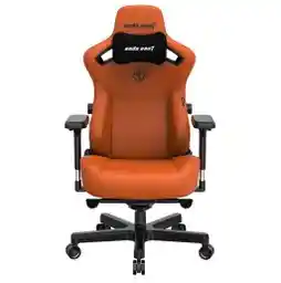 Anda Seat Kaiser 3 XL Gamingowy do 200kg Skóra ECO Pomarańczowy Fotel gamingowy