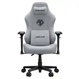 Anda Seat Phantom 3 Pro L Gamingowy do 120kg Tkanina Szary Fotel gamingowy