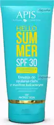 APIS Hello Summer SPF30, Emulsja do opalania ciała z masłem kakaowym 200ml