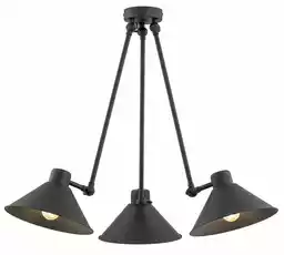 Argon Lampa nad stół loft wisząca ALTEA 1452 czarna regulowana