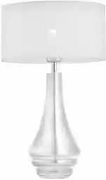 Argon Lampa stołowa AMAZONKA 3031 designerska biała z przezroczysta