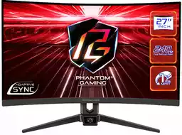 ASrock PG27F15RS1A 27 cali Full HD VA 240Hz 1ms MPRT Zakrzywiony Gamingowy monitor LED