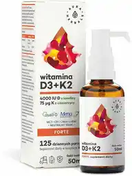 Aura Herbals Witamina D3 4000 IU plus K2mk7 - 50 ml