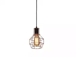 Azzardo Lampa loft wisząca CARRON 1 miedziana AZ1659