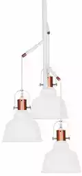 Azzardo Lampa loft wisząca DARLING GLASS 3 biała AZ2146