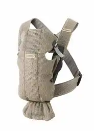 BABYBJORN MINI 3D Mesh nosidełko Szary Beż