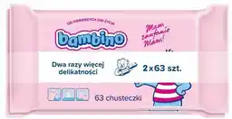 Bambino Chusteczki dla niemowląt duopack 2x63szt