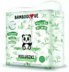 Bamboolove Pieluszki jednorazowe dla dzieci z włóknem bambusowym XL (12-18kg) 20szt.