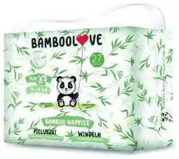 Bamboolove Pieluszki jednorazowe dla dzieci z włóknem bambusowym XS (2-4kg) 27szt.