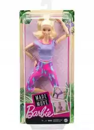 Barbie lalka Made to move fioletowa GXF04