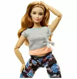 Barbie Made to Move Kwieciste Lalka z krągłościami FTG84