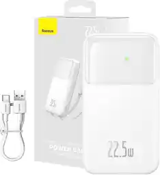 Baseus PPMD020002 Comet 10000mAh 22,5W Biały Powerbank