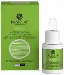 BasicLab Antyoksydacyjne Serum Wyrównujące Specjalistyczne serum z witaminą C 15proc. 15 ml