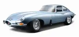 Bburago Jaguar E Coupe 1961 Silver Blue 1:18