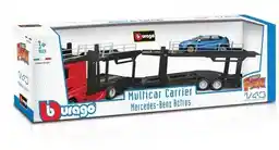 Bburago Str. Fire Multicar Carrier Mercedens 1:43