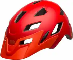 Bell Dziecięcy kask rowerowy Sidetrack matowy czerwony pomarańczowy rozmiar uniwersalny 47-54 cm UK