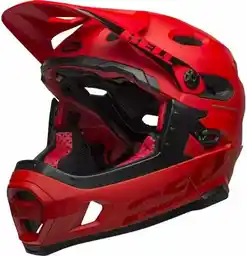 Bell Unisex kask rowerowy dla dorosłych Super DH MIPS mat Gloss Crimson czarny S