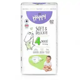 Bella Baby Happy Soft Delicate Maxi 4 pieluchy 8-14kg 62szt