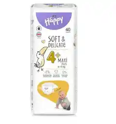 Bella Baby Happy Soft Delicate Maxi Plus 4 pieluchy 9-15kg 40szt