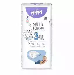 Bella Baby Happy Soft&Delicate Midi 3 pieluchy (5-9kg) 50szt.