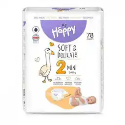 Bella Baby Happy Soft Delicate Mini 2 pieluchy 3-6kg 78szt