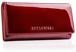 Betlewski Portfel damski ZBPD-BS-100 CZERWONY