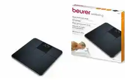 BEURER GS 235 Black Waga szklana elegancka czerń