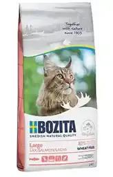 Bozita Large Wheat free Salmon - sucha karma dla kotów dużych i długowłosych - 2kg