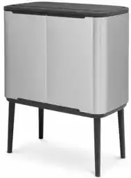 Brabantia Kosz na śmieci do segregacji Bo Touch Bin 316081 trzykomorowy, antypoślizgowe nóżki, stal 33L Stalowy