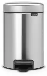 Brabantia Kosz Pedałowy NEWICON 3L Matt Steel 113222