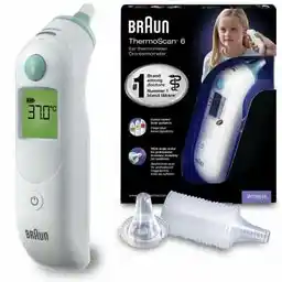 Braun IRT6515 Thermoscan 6 Termometr douszny z podgrzewaną końcówką