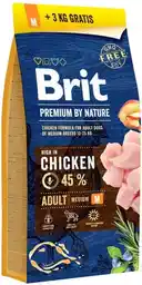 Brit Premium By Nature Adult M 15kg