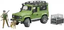 Bruder Pojazd Land Rover Defender z figurką leśnika i psem