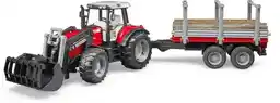 Bruder Traktor Massey Ferguson 7480 zładowaczem czołowym