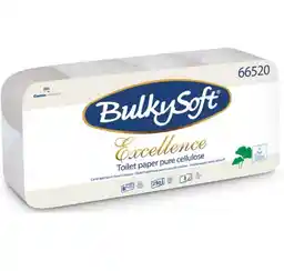 BulkySoft Papier toaletowy Excellence trzywartwowy biały, celuloza, 29m, 8 rolek