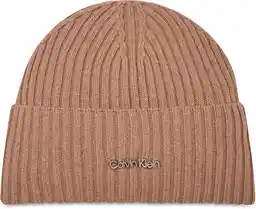 Calvin Klein Czapka Ck Must Logo Beanie K60K611401 Fioletowy