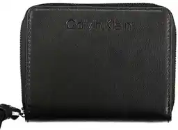 Calvin Klein Duży Portfel Damski Gracie Wallet W/Strap Md K60K611387 Czarny