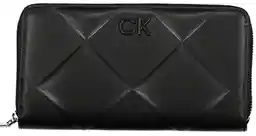 Calvin Klein Duży Portfel Damski Quilt K60K611782 Czarny