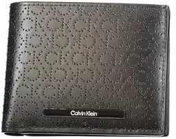 Calvin Klein Duży Portfel Męski Modern Bar Bifold 5Cc W/Coin K50K511835 Czarny