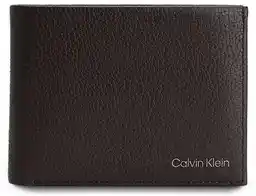 Calvin Klein Duży Portfel Męski Warmth Trifold 10Cc W/Coin L K50K507969 Brązowy