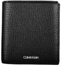 Calvin Klein Mały Portfel Męski Minimalism Trifold 6Cc W/Coin K50K509624 Czarny