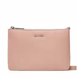 Calvin Klein Torebka Must Ew Dbl Cmpt Crossbody K60K610177 Różowy