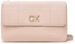 Calvin Klein Torebka Re-Lock Dbl Xbody W/Flap Quilt K60K609686 Różowy