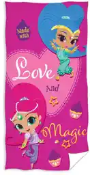 Carbotex Ręcznik Bawełniany Kąpielowy Plażowy 70x140 Lalki Shimmer & Shine