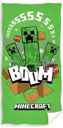 Carbotex Ręcznik kąpielowy dla dzieci Minecraft Creeper Boom 70x140cm