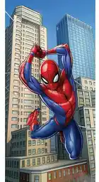 Carbotex Ręcznik kąpielowy dla dzieci Spider-Man Operation Silver 70x140cm