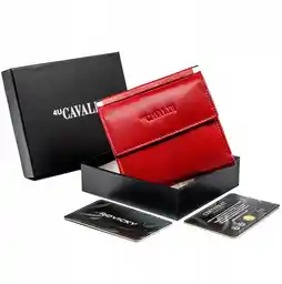 Cavaldi Portfelik skórzany czerwony RD-16-GCL-6269 RED