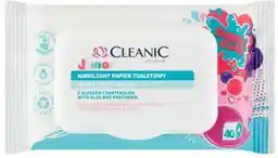 CLEANIC JUNIOR Nawilżany papier toaletowy 40szt