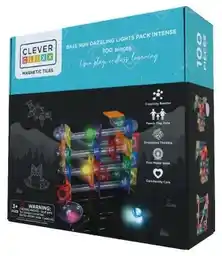 Cleverclixx Klocki magnetyczne Ball Run Dazzling Lights Pack Intense - 100 el.